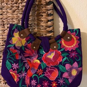 Colorful Embroidered Women's Bag